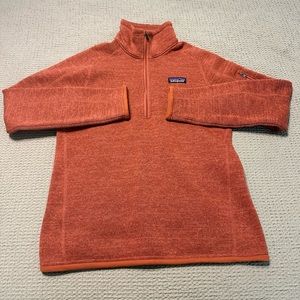 Patagonia Better Sweater 1/4 zip Burnt Orange
